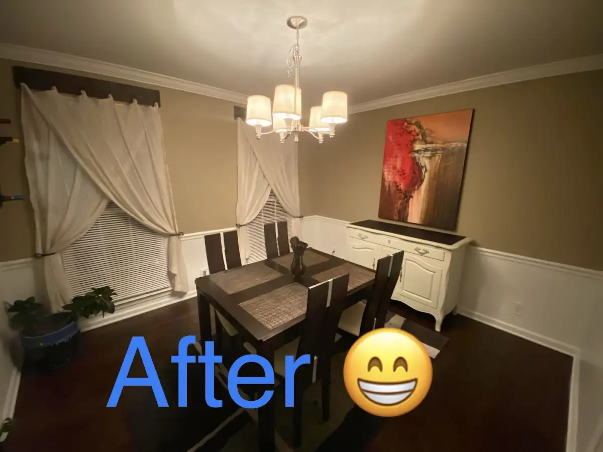 Professional dining room restoration after water damage in Moreau