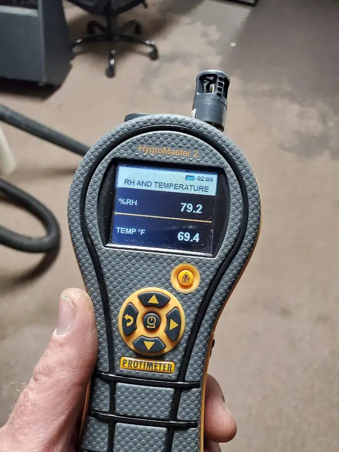 Moisture meter humidity assessment for Fire & Smoke Damage Restoration in Moreau